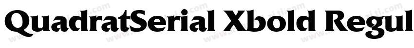 QuadratSerial Xbold Regular字体转换